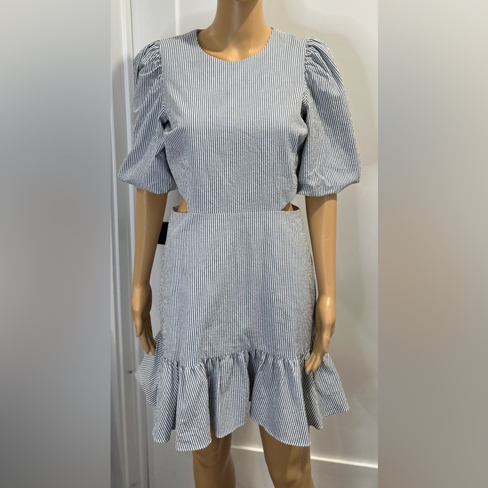 Veronica Beard Iker Puff-Sleeve Dress